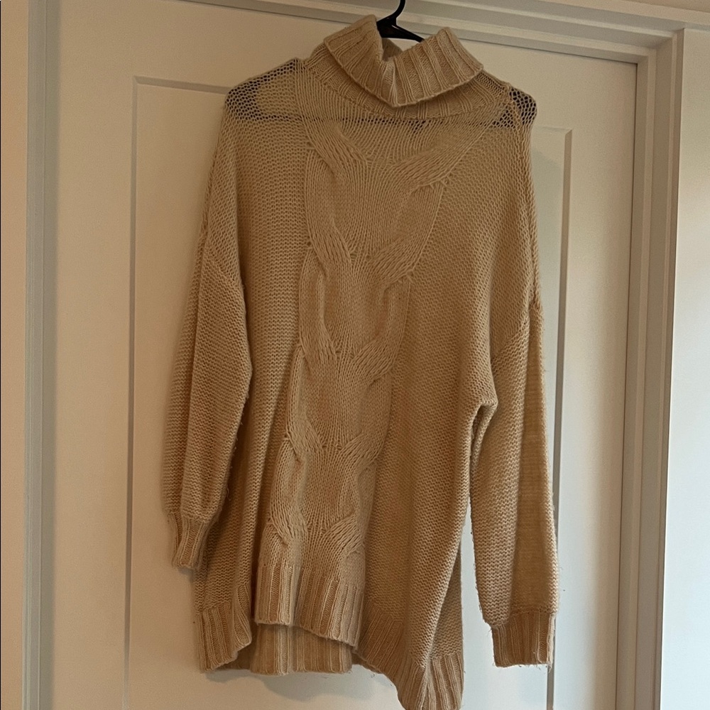 Aerie Cable Knit Turtle Neck Sweater